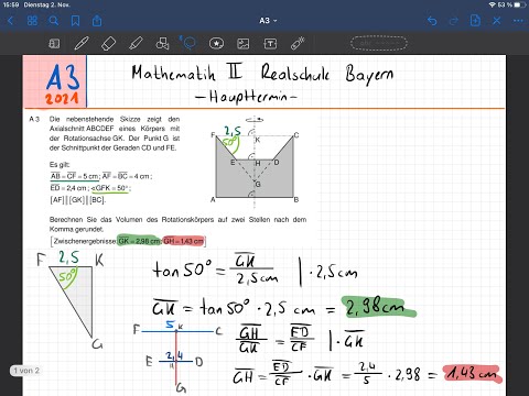 A3, 2021 | Zweig 2/3 l Abschlussprüfung Mathematik Realschule | Haupttermin | Bayern