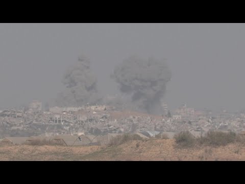 Large explosion seen in Central Gaza from Israel | AFP