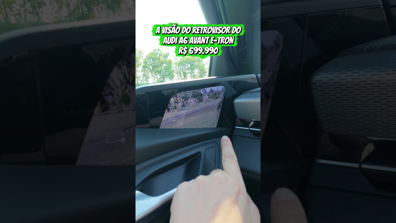 RETROVISOR POR CÂMERA?! Veja como funciona no novo Audi A6 Avant e-tron! 😱📹