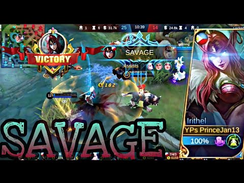 SAVAGE🔥• Irithel Gameplay • Irithel Best build 2023 • Mobile Legends • Top Global build Irithel