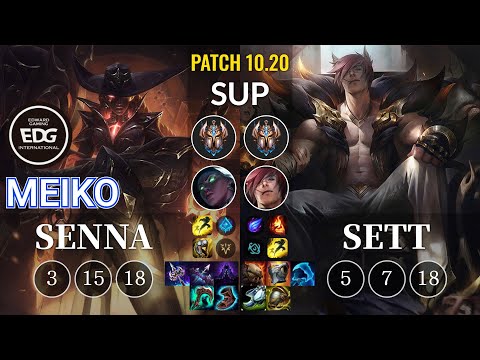 EDG Meiko Senna vs Sett Sup - KR Patch 10.20