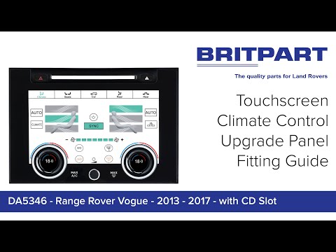 DA5346 - Touchscreen Climate Control Upgrade Panel - Range Rover Vogue - 2013 - 2017 - with CD slot Thumbnail