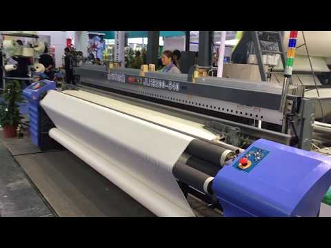 How to weave strip bedsheet fabric by air jet loom?