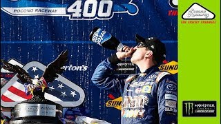 Everything’s "Finally" Great: Kyle Busch snaps winless streak at Pocono for Toyota’s 100th