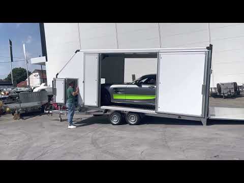 Humbaur MTKB 4119 + race Ramps + AMG GT-R