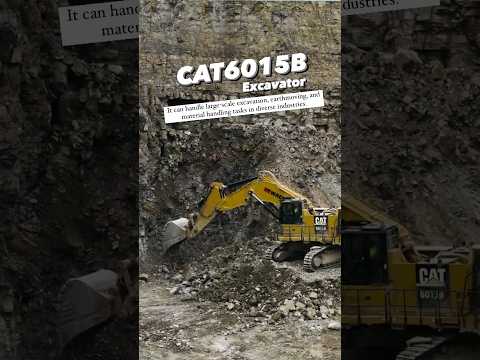 CAT6015B: Advanced Technology and Durability | Heavy Construction Machinery🏗️🤯 #shorts