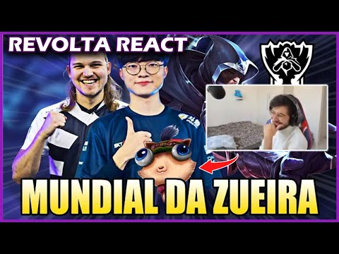 REVOLTA REACT BRONZIOCRE | FAKER TROLANDO E A MAIOR FUGA DA HISTÓRIA - MUNDIAL DA ZUEIRA