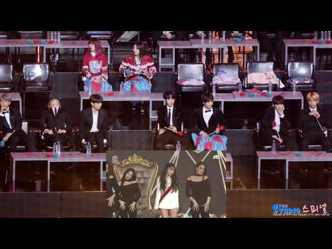 190105 BTS react to Chungha Intro + 벌써 12시 (Gotta Go) + Roller Coaster @ GDA 201919