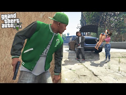 FRANKLIN SAVES GIRLFRIEND FROM LUCIA FROM GTA 6 GANG IN GTA 5!!!