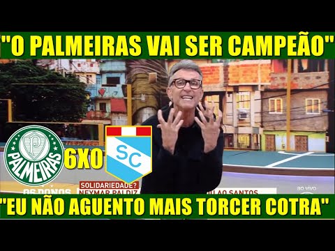 🔥 NETO VAI À LOUCURA COM GOLEADA DO VERDÃO! PALMEIRAS 6 X 0 SPORTING CRISTAL! 💚 LIBERTADORES 2025