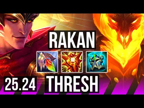 RAKAN & Miss Fortune vs THRESH & Twitch (SUP) | EUW Master | 25.24