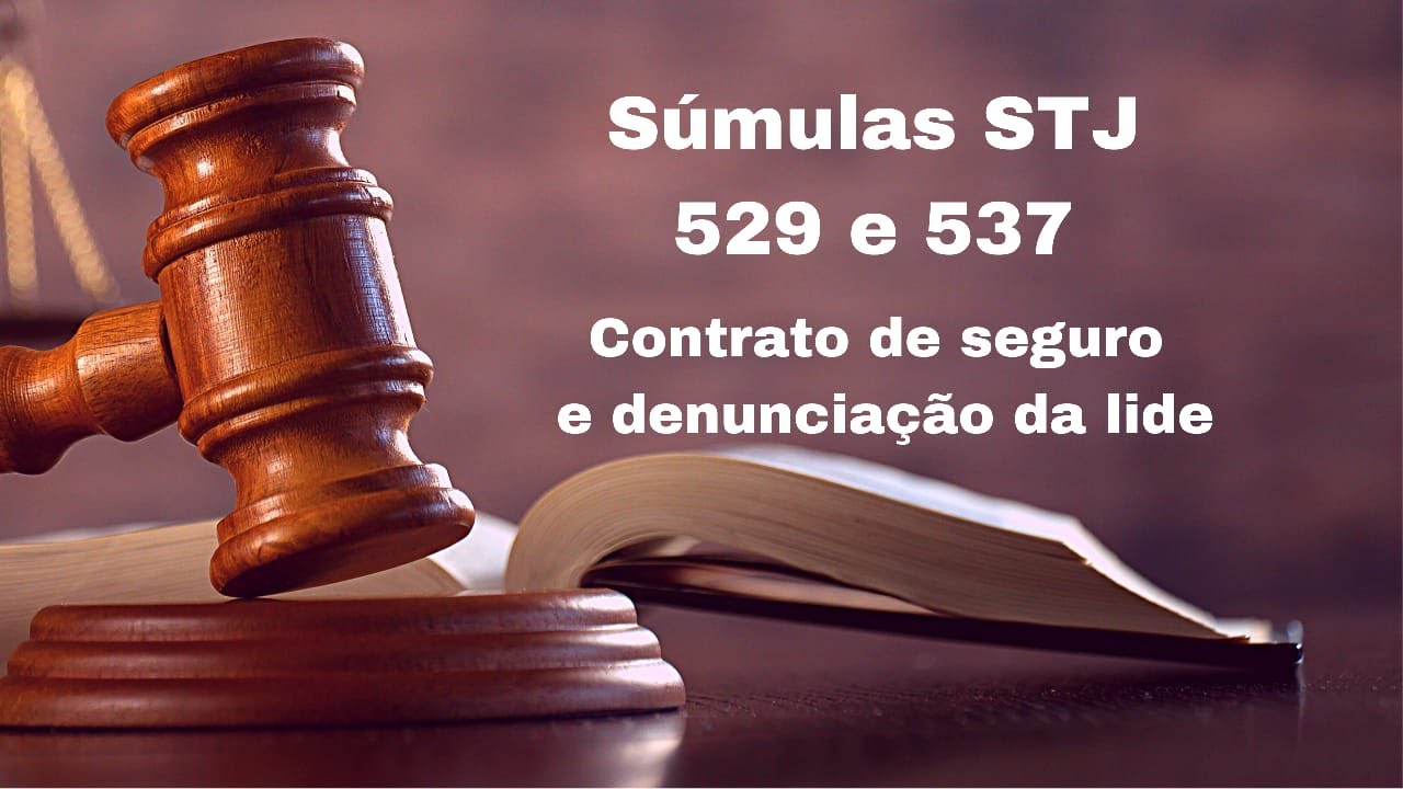 ENTENDA as SÚMULAS 529 e 537 STJ. Contrato de seguro e denunciação da lide.