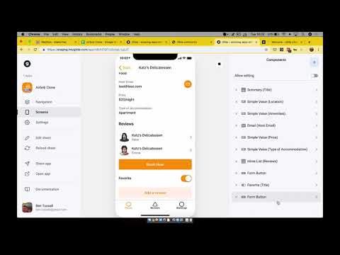 Airbnb Mobile App Clone Tutorial (Demo) - no-code