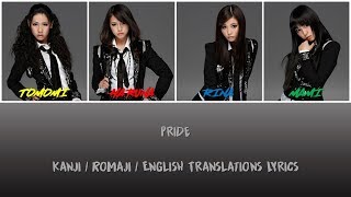 SCANDAL - Pride Lyrics [Kan/Rom/Eng Translations]