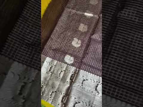 Dark chocolate brown and yellow pure venkatagiri silk sarees| venkatagiri silk sarees online