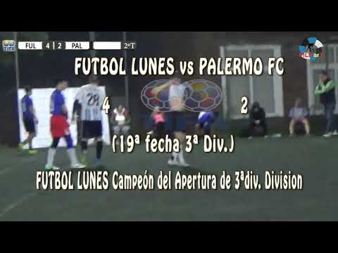 4 FUTBOL LUNES vs PALERMO FC 2 (19ª fecha 3ª Div.) - 23/06/2019