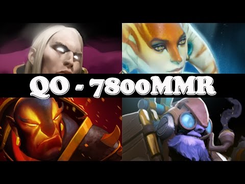 QO 7800 MMR PLAYS WITH 4 HEROES - Ranked Gameplays - Dota 2