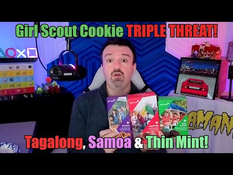 DSP Tries It Ep. 205 - Girl Scout Cookie TRIPLE THREAT! Tagalong, Samoa & Thin Mint!