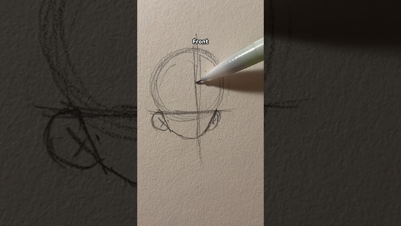 How I draw hair // tutorial (short version) #art #shorts #drawing