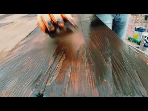 Tavolo in legno larice antico effetto rustico