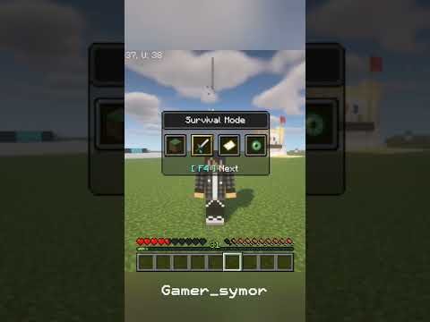 How to switch from Creative mode to survival mode. Minecraft #shorts #minecraft