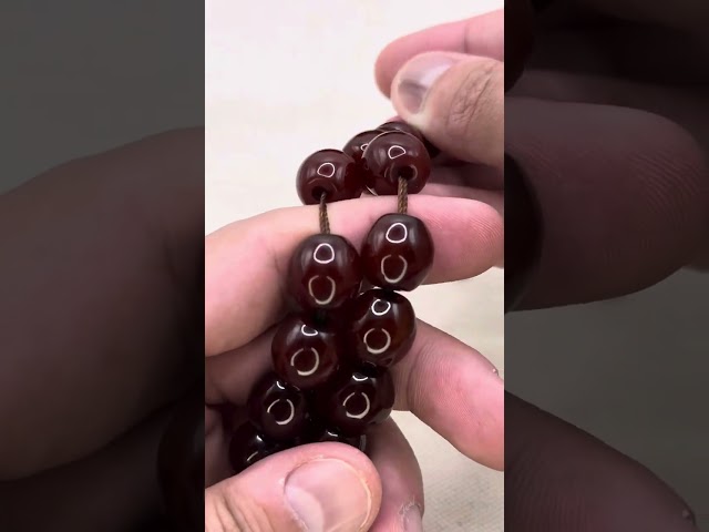 سبحة فاتوران ألماني خام قديم مسباح نوادر مع فضه شغ...