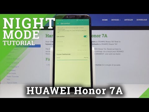 How to Activate Eye Comfort in HUAWEI Honor 7A – Blue-light Filter