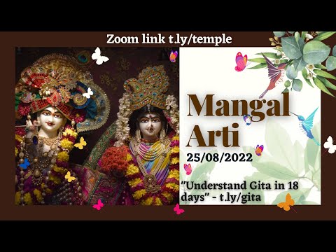 Mangal Aarti || 25th August 2022 || ISKCON MANGALORE