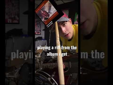 playing a riff from the album i get