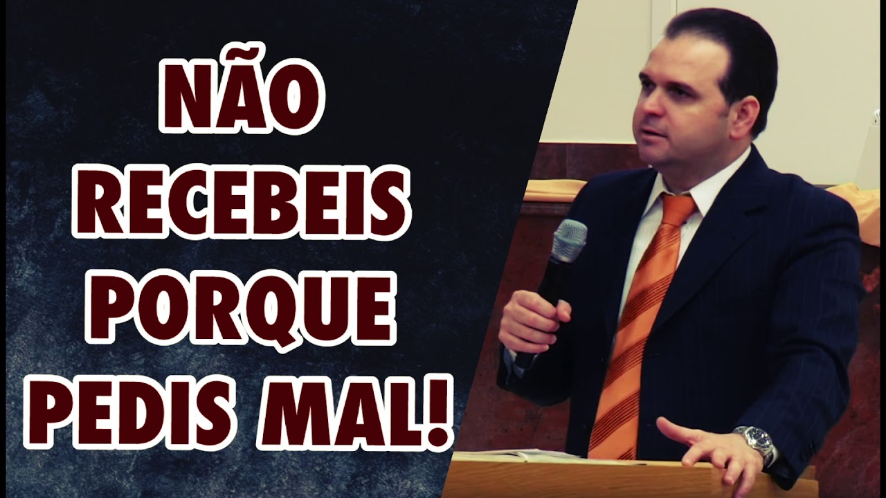 NÃO RECEBEIS PORQUE PEDIS MAL!! | PR.FLAVIO DINIZ - PREGAÇÃO.