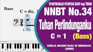 Download lagu NNBT 34  'Tuhan Perlindunganku' [Bass] | Tutorial Paduan Suara mp3