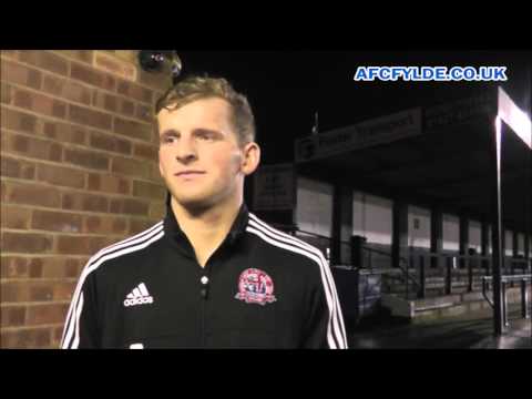 GAINSBOROUGH TRINITY 0-2 AFC FYLDE. Players view, Danny Rowe.