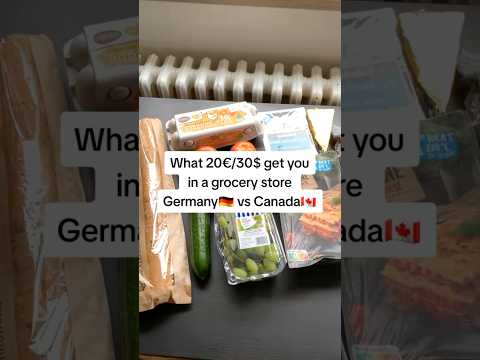 Canada vs. Germany: Grocery Shopping for the Same Budget