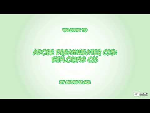 Explore CSS Course for Dreamwe Video