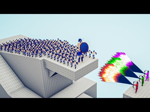 GIANT SKELETON + ARMY OF SKELETONS vs TRIO EVERY GOD - Totally Accurate Battle Simulator TABS