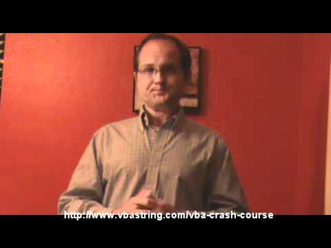 Excel VBA Training - VBA Crash Course Videos