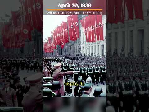 Hitler’s 50th Birthday Parade in Color#timepeek #history #colorizedhistory #ww2 #hitler #adolfhitler