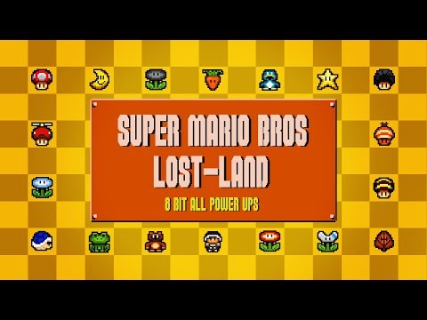 Super Mario Bros Lost Land - All Power Ups | MARIO FANGAMES | TheNocs