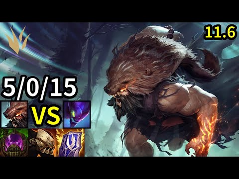 Udyr Jungle vs Kha'Zix - KR Challenger | Patch 11.6