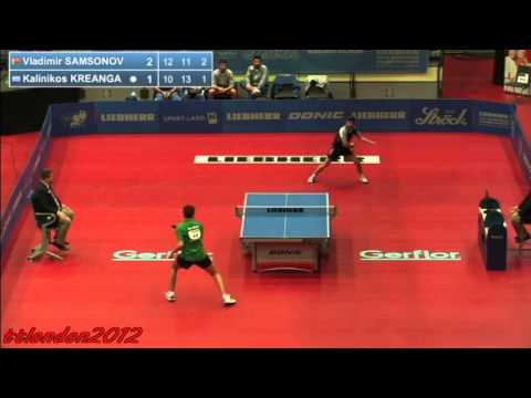 Vladimir Samsonov vs Kalinikos Kreanga (European Championships 2013)