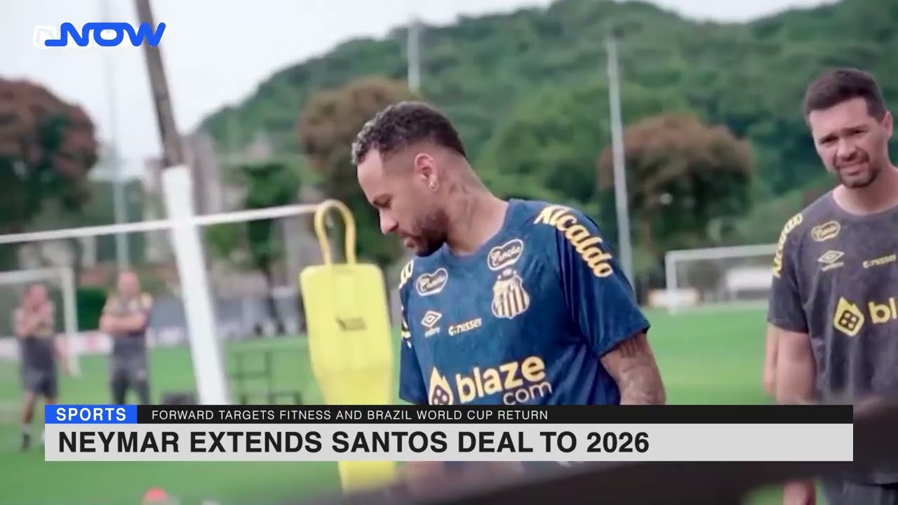 Neymar extends Santos deal to 2026