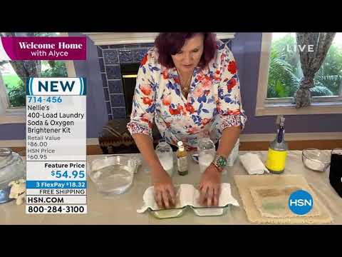 Nellie's 400Load Laundry Soda   100Scoop Oxygen Brighten...