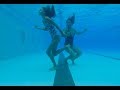Carla Underwater Swimming Underwater With My Mom