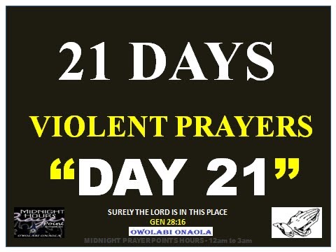 Day 21 - "MY MIRACLE APPEAR SUDDENLY" - Owolabi Onaola