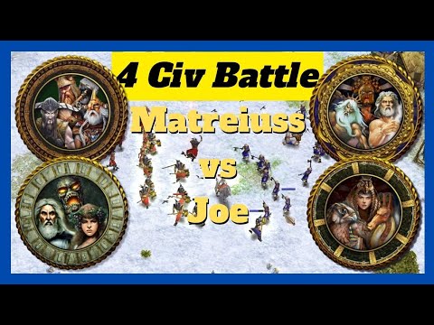 HEIMDALL OR FORSETI | Matreiuss vs Joe Game 2/7 #aom #ageofempires