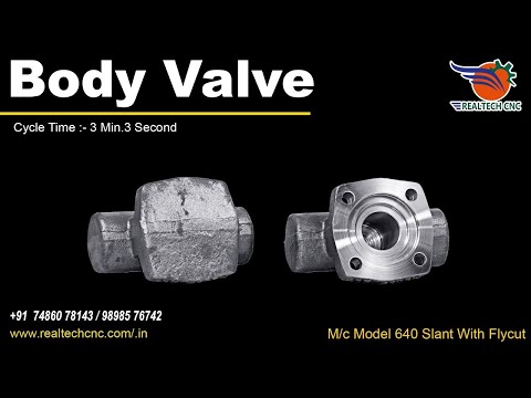 Body Valve 6100 Live tool | RealTech CNC Machine VD-213