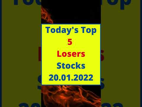 आज का TOP 5 LOSERS STOCKS | 20.01.2022 | Best Multibagger Stock | #shorts #youtubeshorts
