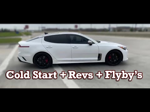 NEW KIA STINGER GT2 COLD START+REVS+FLYBYS+BORLA CATBACK EXHAUST+ARK DOWNPIPES+AEM COLD AIR INTAKES