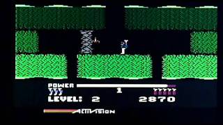 H.E.R.O. on Atari 8 bit / Atari65XE. Gameplay & Commentary