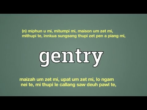 gentry meaning in English Ngawn